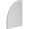 Ekena Millwork Quarter Round Top Left Surface Mount PVC Gable Vent w/ 3-1/2"W x 1"P Standard Frame, 34"W x 42"H GVPQL34X4201SN - alternate 4